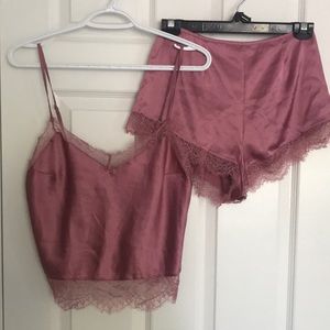 Victoria’s Secret satin & lace cami set